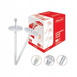 Kołek do styropianu LMX 10x220 METAL WEŁNA żelbet